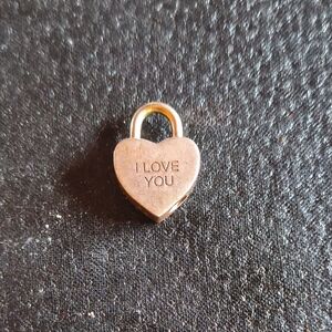 TIFFANY & CO. Vintage 'I Love You' Lock Pendant 925 Sterling Silver